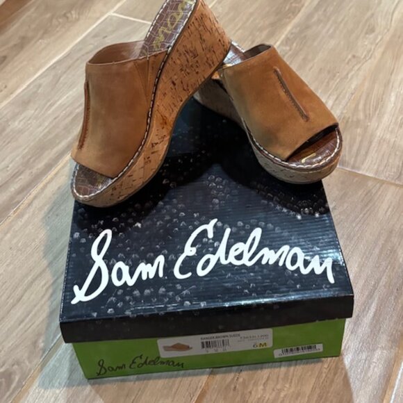 Sam Edelman Women's Brand New Size 6 Saddle Suede Wedge - Picture 2 of 2